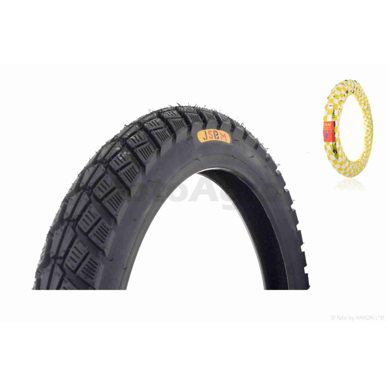 Покришка мото  17"  2.75-17  TT, 6PR, 40%, 47J  "JSBM"  #GMT-02B