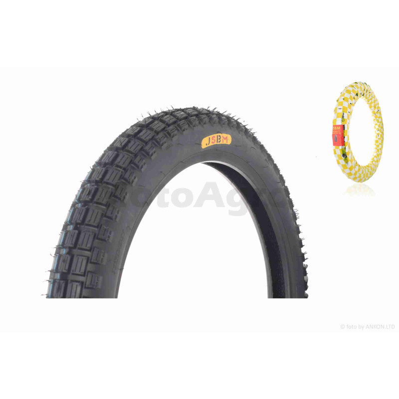 Покришка мото  17"  2.75-17  TT, 6PR, 40%, 47L  "JSBM"  #GMY-82