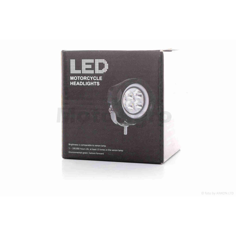 Фара додаткова  діодна, кругла  d80, кругле кріплення  #S6-4G1