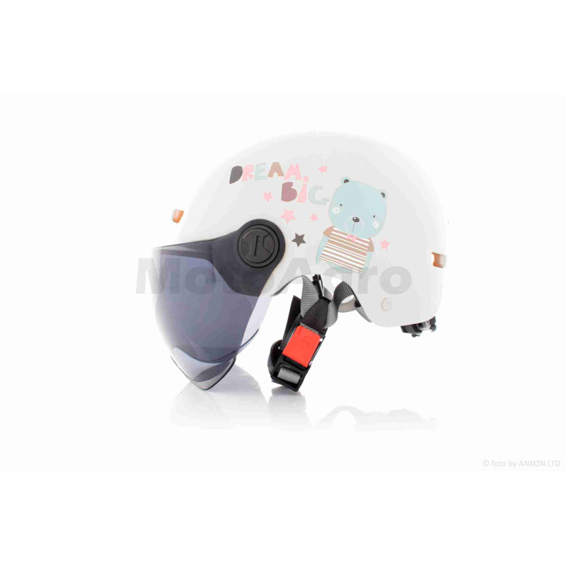 Шолом відкритий підлітковий  "DAVID"  (#315F-RICE, білий, M-XL, ABS)