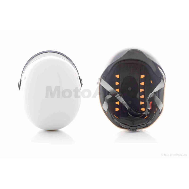 Шолом відкритий підлітковий  "DAVID"  (#315F-RICE, білий, M-XL, ABS)