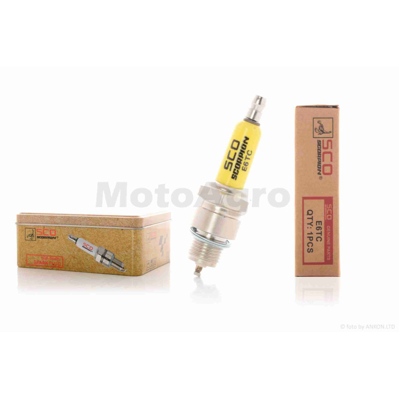 Свічка запалювання  2T  M14x1.25  L12.7  E6TC  "SCORPION"
