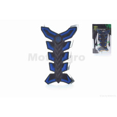 Наклейка на бак "MONSTER" синяя 3 уценка