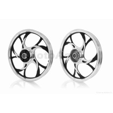 Диск колеса задний 17"-1.40 на мопед дельта d12 литой коготь/треугольник