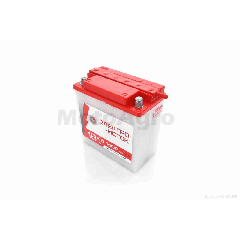 Акумулятор кислотний  6V  18A  135-75-140mm  кругла клема  "ЕЛЕКТРО ВИТОК"  УКРАЇНА