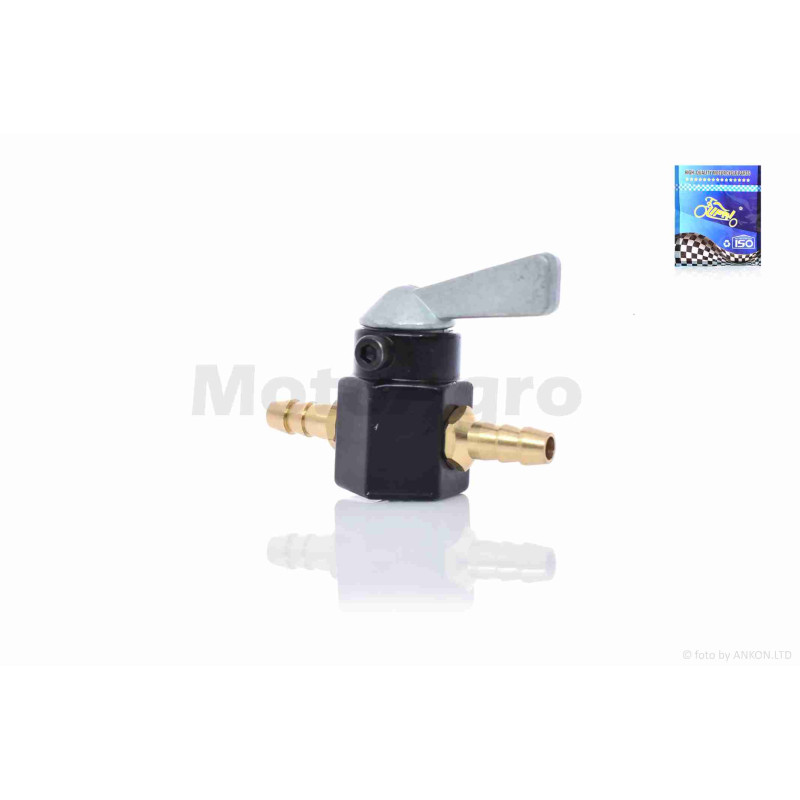 Кран паливний ручний  підвісний, без кріплення  CNC  d8  "LIPAI"  (чорний)