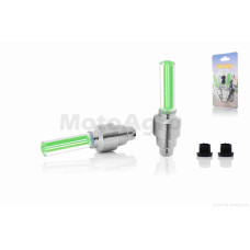 Колпачок на ниппель светящийся пара (зеленые) "Fireflys" DEN-005