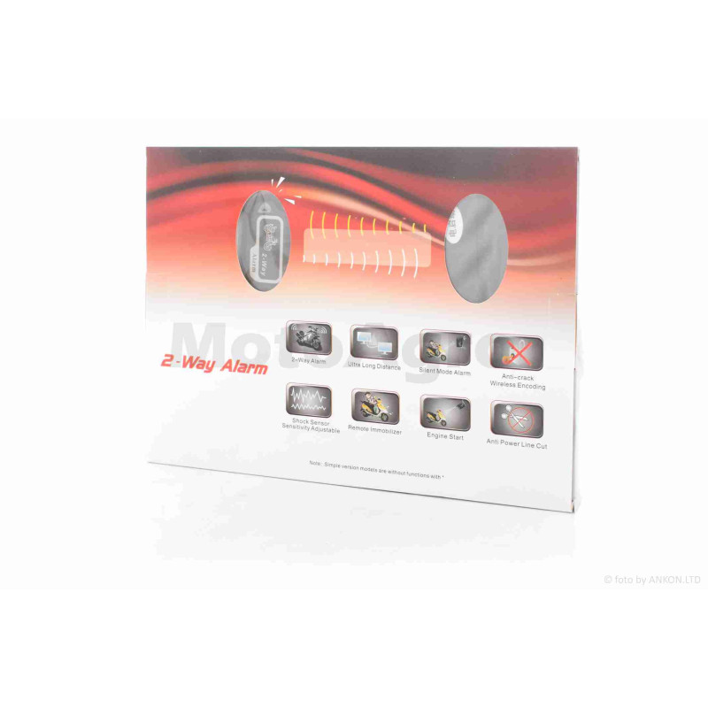 Сигналізація  два брелоки, дистанційний пуск, зворотний зв'язок  #MTC-HJ-1204