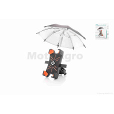 Тримач для телефону кріплення на кермо водонепроникна парасолька 174-89mm (чорна)