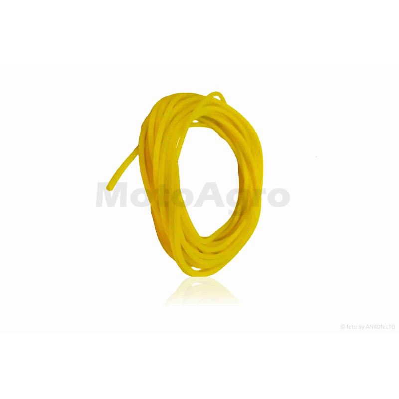 Паливний шланг  2,0mm, 10 метрів, силіконовий  (жовтий)