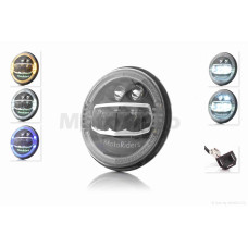 Фара мото діодна кругла D178 H4 3 габарити (білий/жовтий/синій) C88-1S1