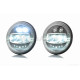 Фара  мото  діодна, кругла, D177, H4, 3 габарити (білий/жовтий/синій)  #C88-2P1
