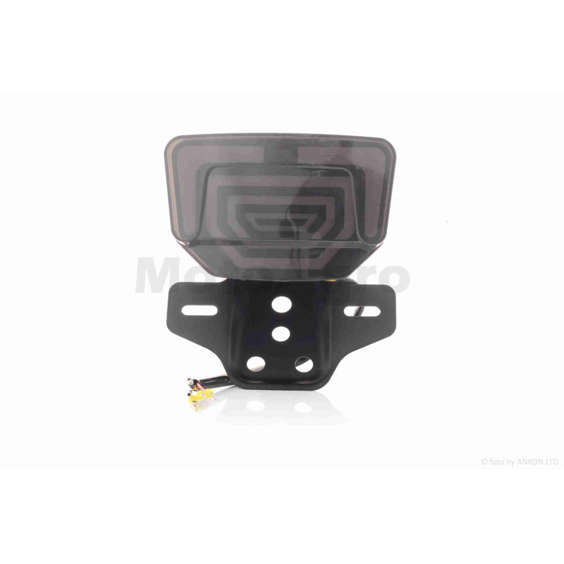 Стоп у зборі діодний  без поворотів, прозорий, підсвічування номера  +кронштейн