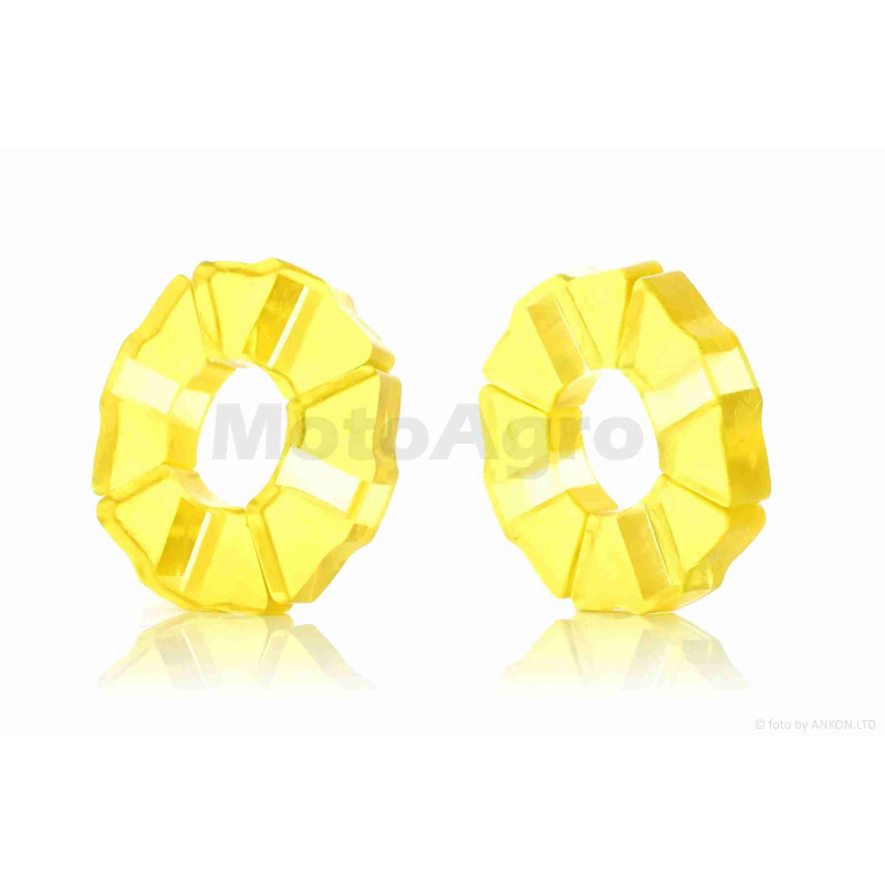 Гумки демпферні колеса  Delta  силікон, жовті  "LIPAI"