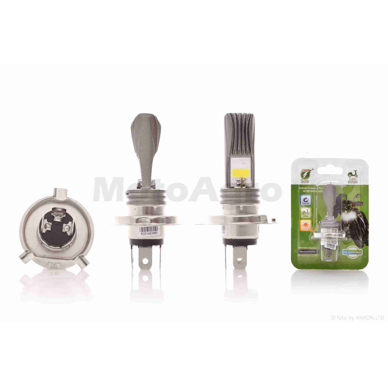 Лампа фари діодна  H4  9-85V   6000K  2 кристали  "RTD"