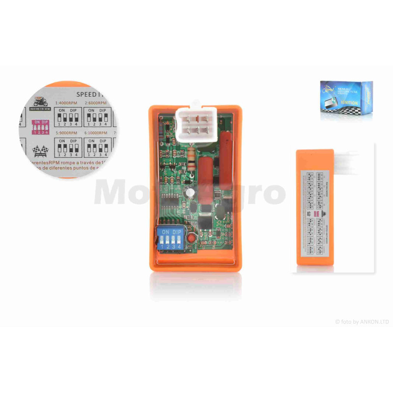 Комутатор (тюнінг)  Delta/Alpha, DIO  5pin  регулювання випередження  "LIPAI"  (помаранчевий)