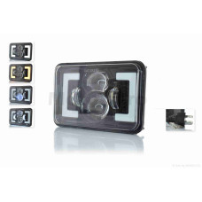 Фара мото діодна прямокутна 168*107 H4 білий/жовтий габарит C163-1Z1_