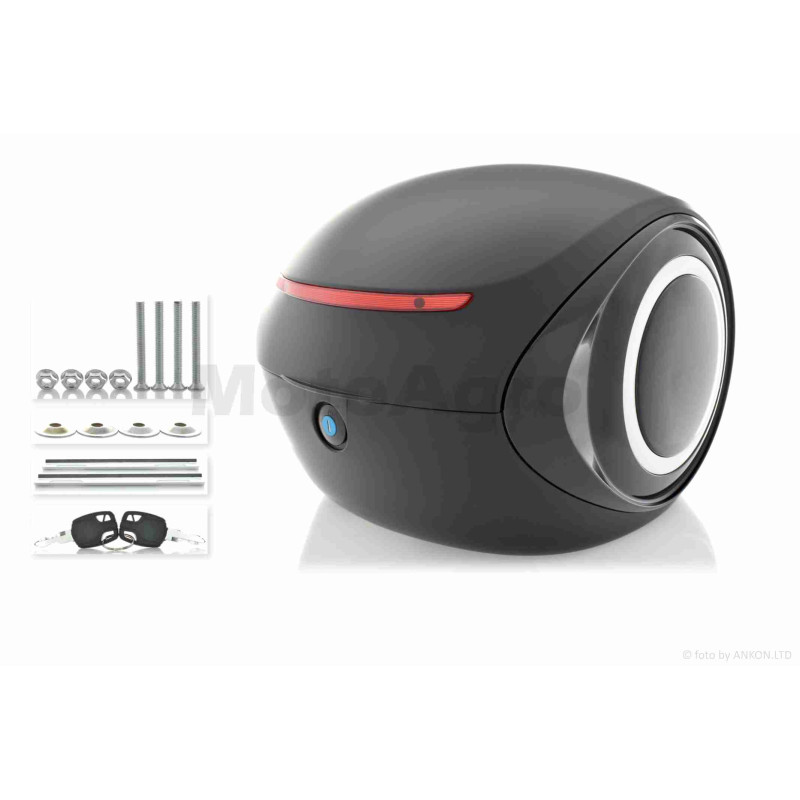 Кофр  32L  35*35*26cm  #крапля  "LIPAI"  (#1737, чорний матовий)