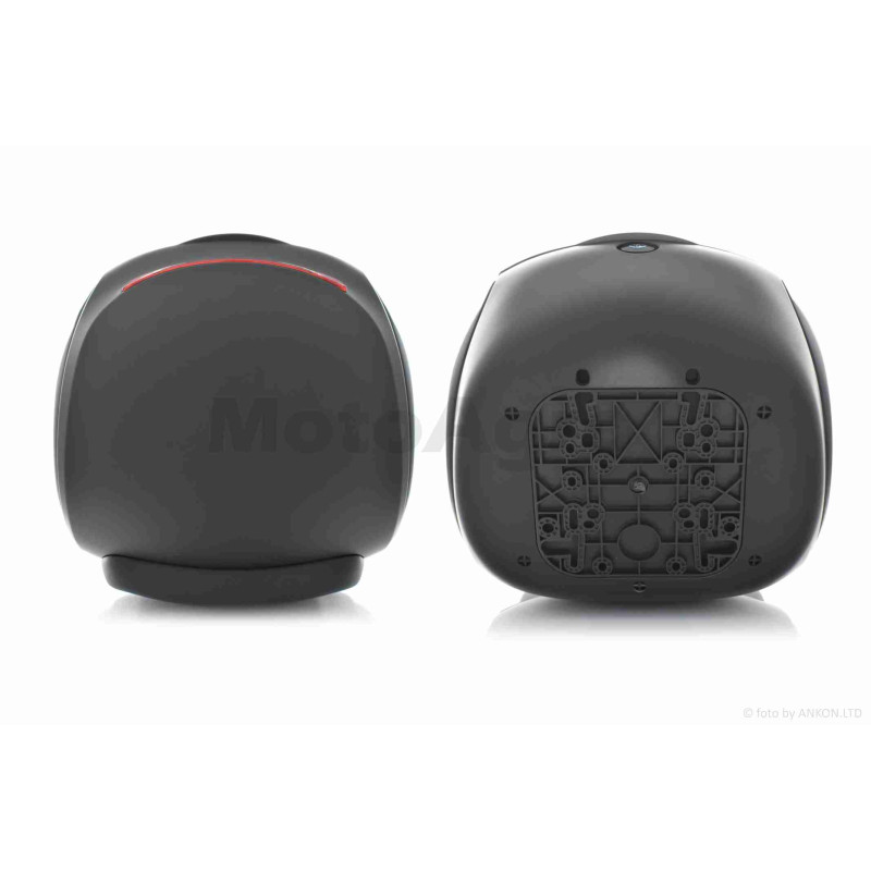 Кофр  32L  35*35*26cm  #крапля  "LIPAI"  (#1737, чорний матовий)