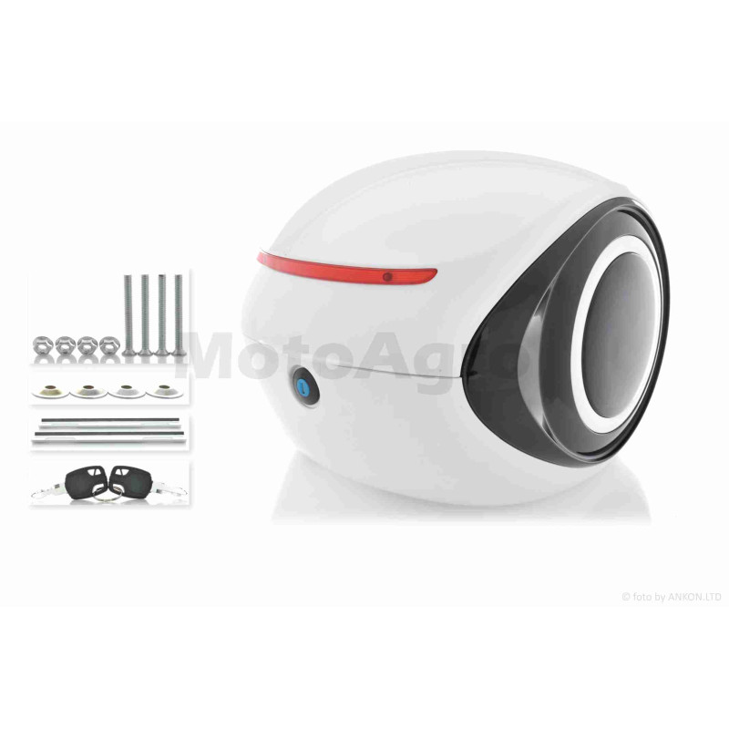 Кофр  32L  35*35*26cm  #крапля  "LIPAI"  (#1737, білий глянсовий)