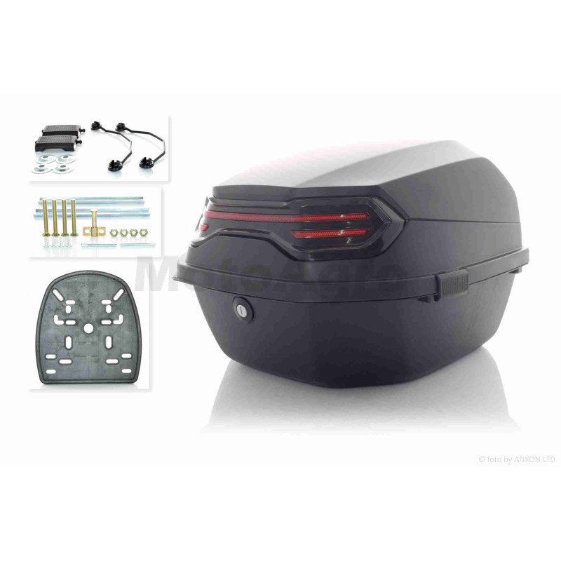 Кофр  48L  39*39*29см  #ROBIK  знімний  "LIPAI"  (чорний матовий)