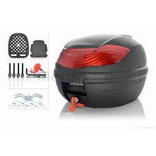 Кофр 410*410*310mm поліпропіленовий знімний м'яка спинка E36 (чорно-червоний)