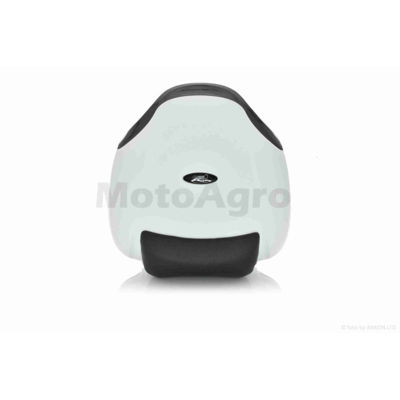 Кофр  52L  410*410*310mm  #E36  поліпропіленовий, знімний, м'яка спинка (біло-чорний)