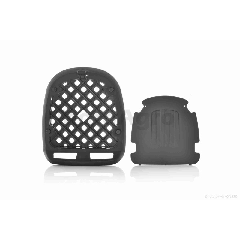 Кофр  52L  410*410*310mm  #E36  поліпропіленовий, знімний, м'яка спинка (біло-чорний)