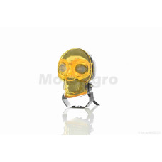 Фара додаткова діодна череп білий/жовтий/RGB режими +кнопка LPS-2171 (жовта)