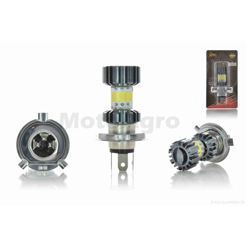 Лампа фари діодна  H4  12V 35/35W  8 кристалів, D30  #2179  "LIPAI"