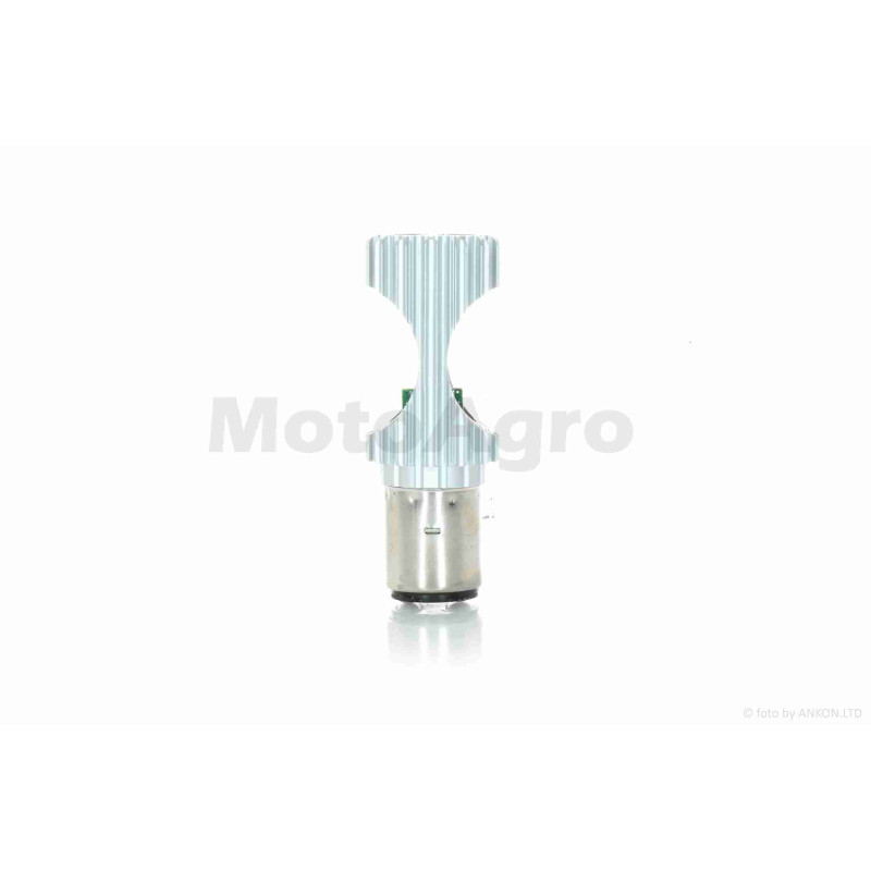 Лампа фари діодна  H6 (BA20D)  12V 35/35W  2 кристали, D27  #2180  "LIPAI"