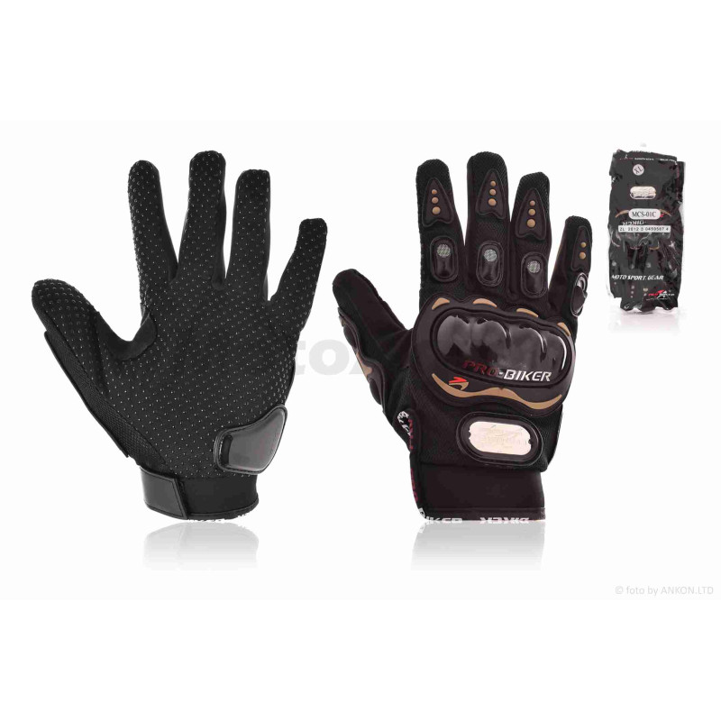 Рукавички мото  "PRO BIKER"  #MCS-01, M, чорні