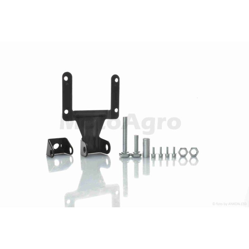 Фара  мото  діодна, прямокутна, 168*107, H4, IP67, білий/жовтий габарит  #C103-7Z1