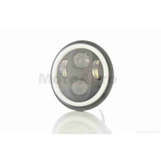 Фара мото діодна кругла D144 2 режими білий габарит C23-BK-18L1