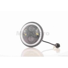 Фара мото діодна кругла D144 H4 C23-BK-22Z1_