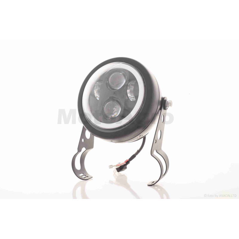 Фара  мото  діодна, кругла, D144, H4  #C23-69D1_