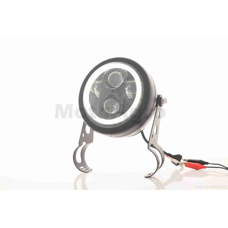 Фара  мото  діодна, кругла, D144, H4  #C23-69D1_