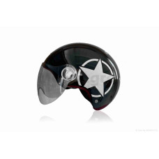 Шолом відкритий "IBK" ( 033 чорний STAR окуляри L)