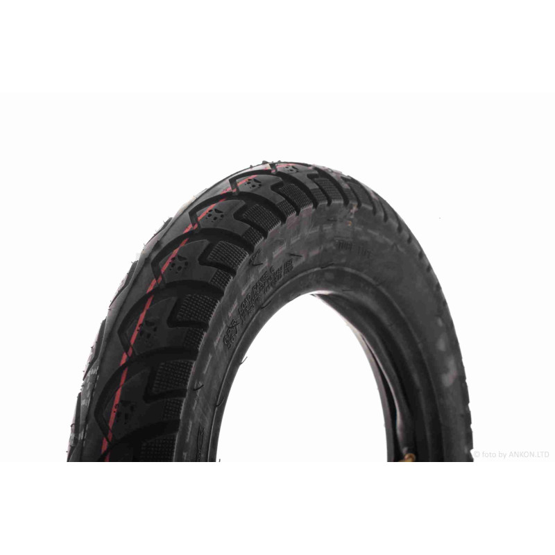 Покришка мото  10"  3.50-10  #121  TT  дорожня  +камера  "PF"  (лапка)  КИТАЙ