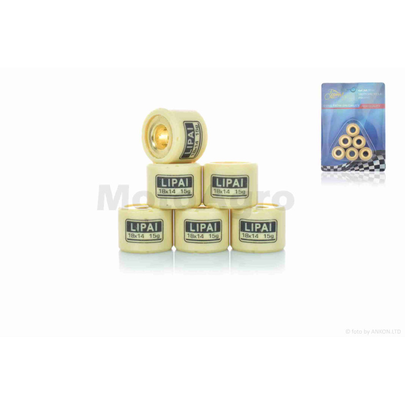 Ролики варіатора  GY6 150  18-14  15.0g  "LIPAI"