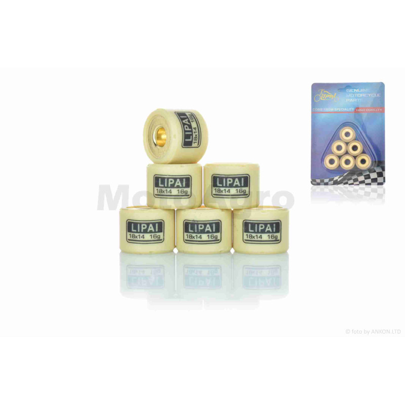 Ролики варіатора  GY6 150  18-14  16.0g  "LIPAI"