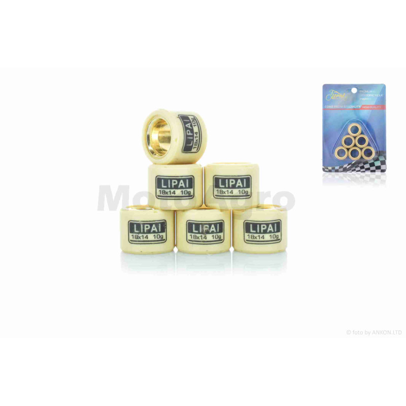 Ролики варіатора  GY6 150  18-14  10.0g  "LIPAI"