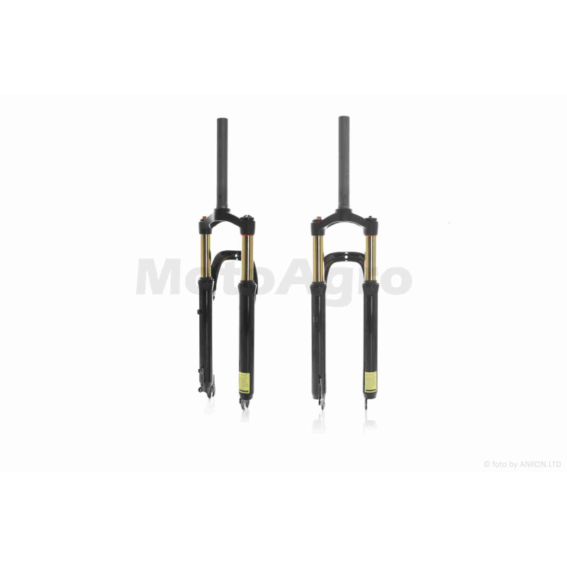 Вилка вело  26" 1-1/8"  пневматична, регульована  #QC-009