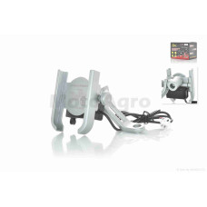 Тримач для телефону кріплення під дзеркало алюмінієвий 03-H3 USB (сірий)