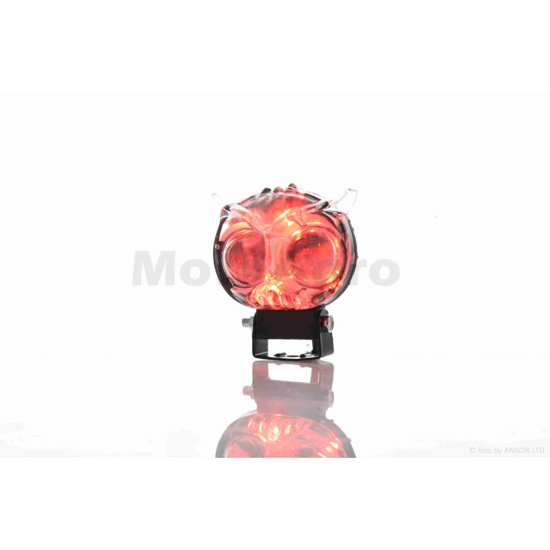 Фара додаткова  діодна, пугач, 67-55mm, 9-60V, IP67, біле/жовте світло, мультирежим