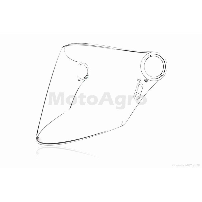 Скло шолома (візор)  "DAVID"  (#017, #327, прозорий)