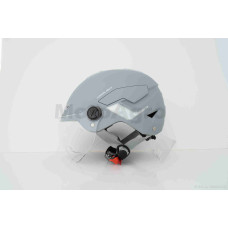 Шолом відкритий "DAVID" ( D317 сірий матовий S-M-L ABS)