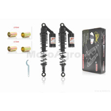 Амортизатори задні на мопед дельта 335mm газомасляні з підкачкою "LIPAI" (чорні)