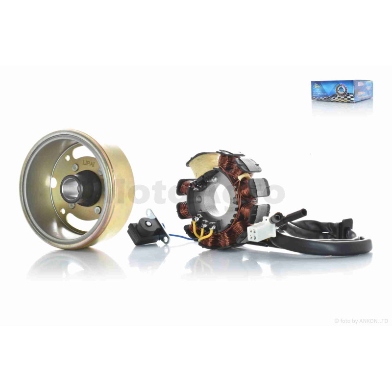 Генератор (у зборі)  GY6 150  10+1  "LIPAI"