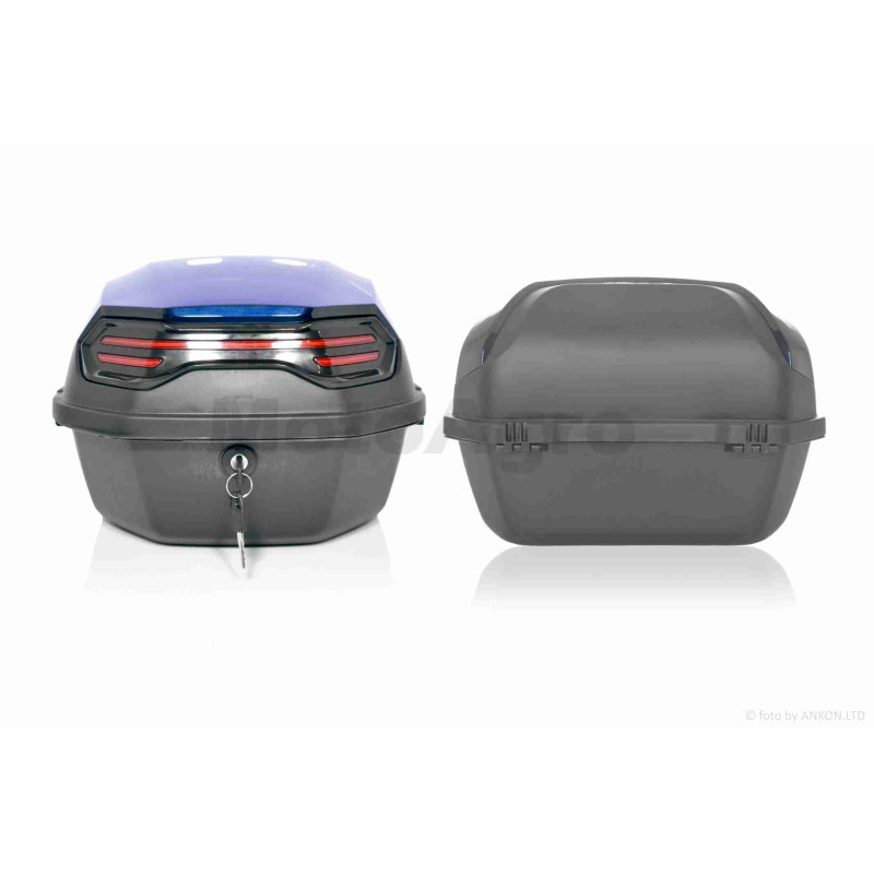 Кофр  48L  39*39*29см  #ROBIK  знімний  "LIPAI"  (темно-синій глянсовий)